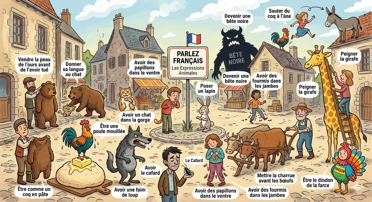 20 popular french expressions featuring animals